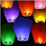 Online dilek balon 100 Adet kark renklerde dilek feneri